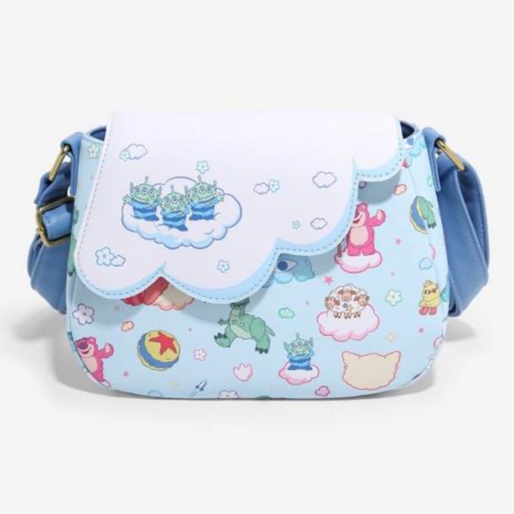Loungefly Disney Pixar Characters Clouds Soft Tag
Crossbody Bag New With Tags